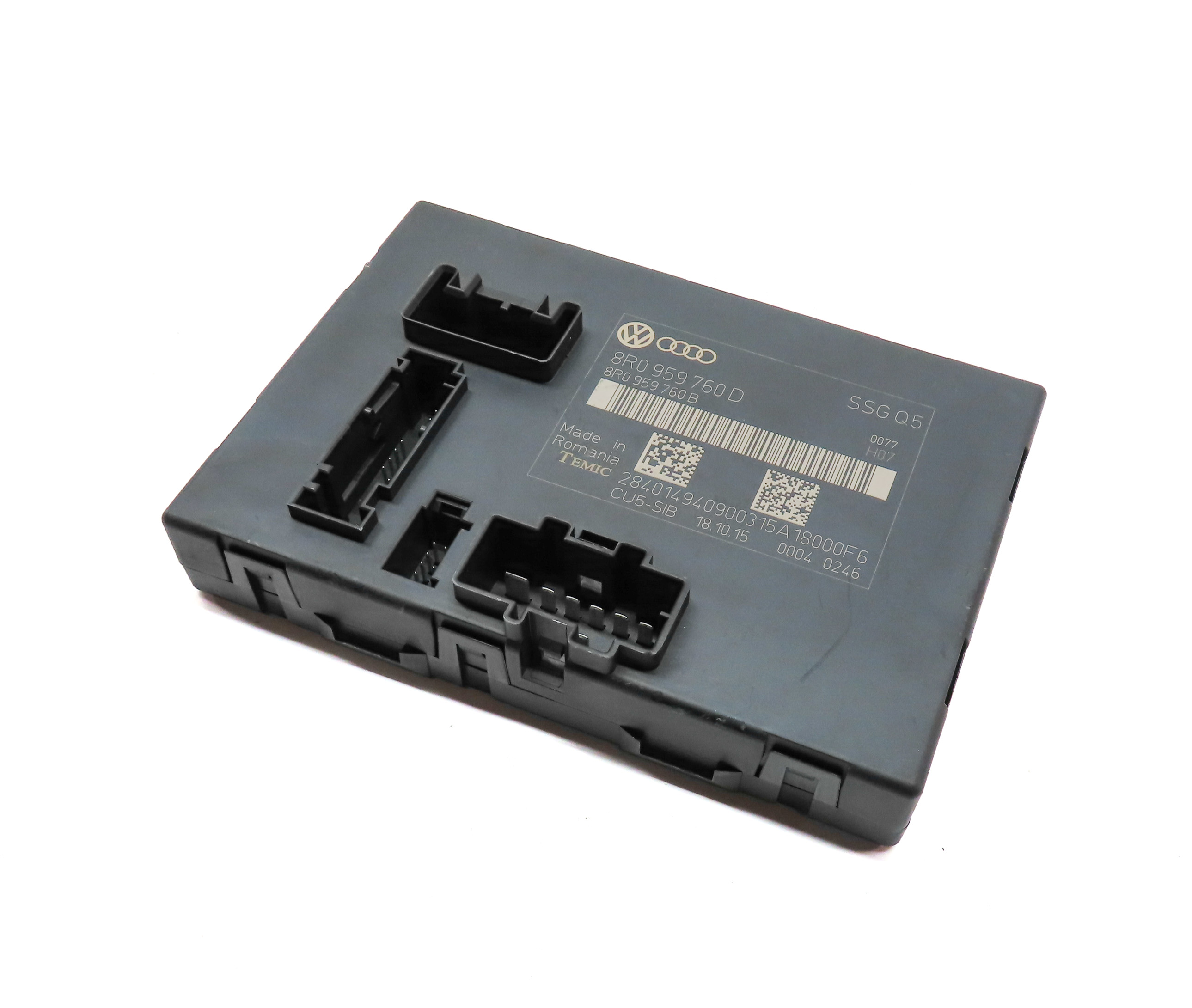2016 AUDI Q5 (B8 8R) FRONT LEFT DRIVER SEAT CONTROL MODULE — exact item pictured